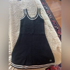 ALO Yoga Black Dress with White Accents